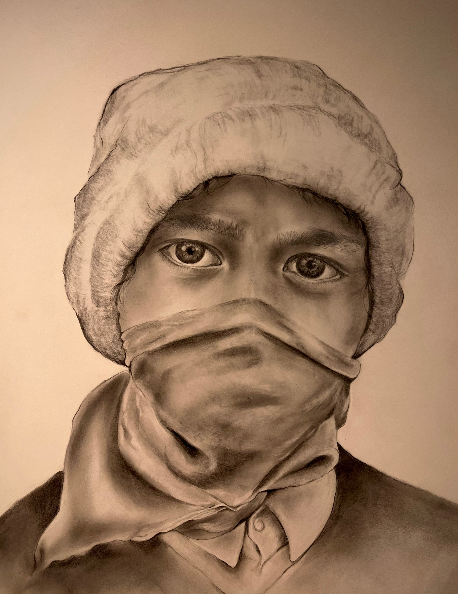 Campesino | charcoal illustration